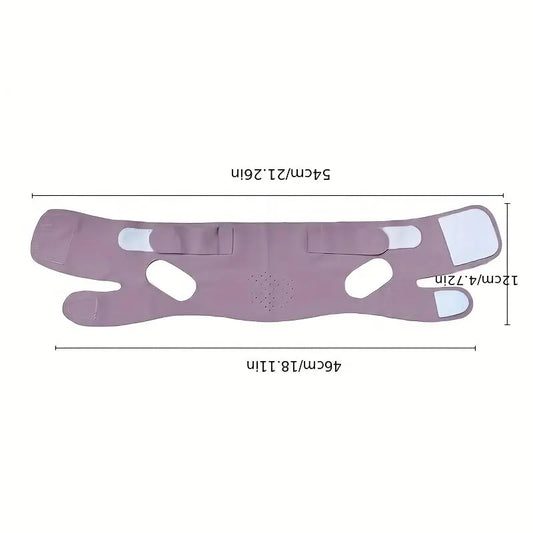 1PCS Summer V Line Face Lifting Strap, Neck Lift Jaw Tightening Exerciser, Face Lift Tape Remover, Jaw Line Sculptor Eliminator, Mask Shaper for Jawline, Chin Strap for Sleeping, Double Chin Reducer for Women