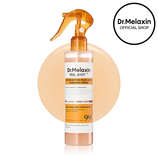 [Dr.Melaxin Official] Peel Shot Keratin Care Kojic Acid Turmeric Spray 200ml Pore Clearing Exfoliating Formula Skin Repair Scrub